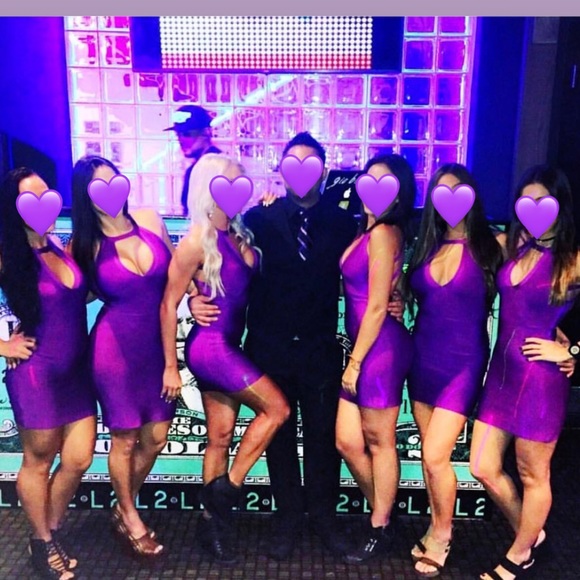 Purple Boutique cocktail mini dress - Picture 5 of 7